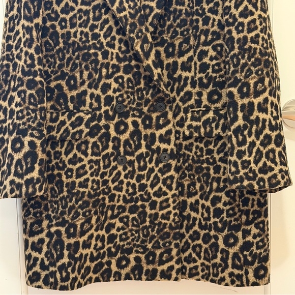 Veronica Beard Senna Leopard Dickey Coat Statement Size 12 | Designer Outerwear - Picture 7 of 14